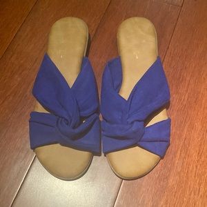Royal blue sandals
